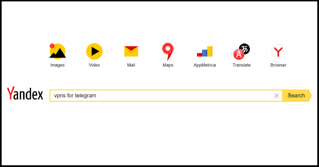 Yandex search