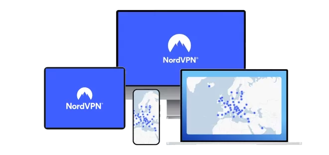 Small assortment of technological devices compatible with NordVPN.